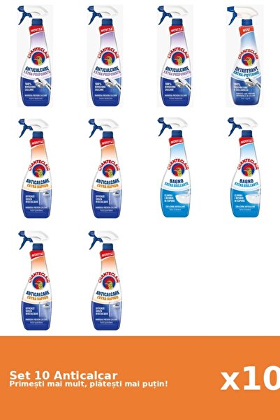 Chanteclair Set of 10 Chanteclair Anti-limescale: 3x Scented, 1x Strong, 4x F...