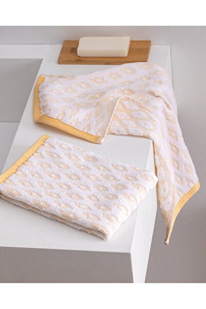 Madame Coco Bovine 2-Pack 100% Cotton Hand Towels - Yellow - 30X45 cm
