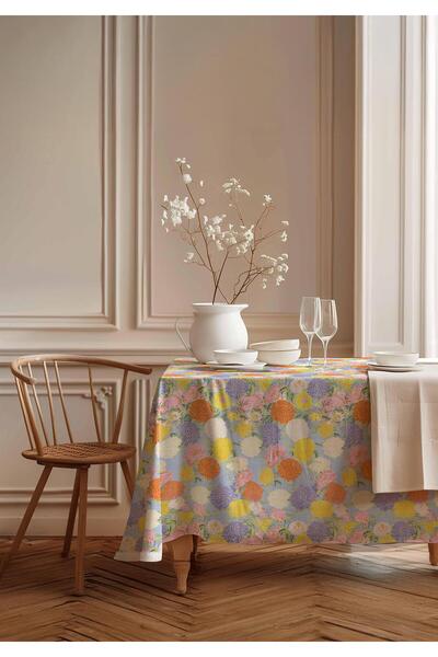 Markaev Rainbow Garden Cotton Tablecloth Msaort0069