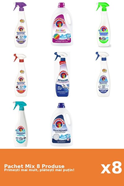 Chanteclair Set 8 Mix: 5 Degr. (AntiM., Bica...), 2 Det. (Clasic, Color), 1 A...