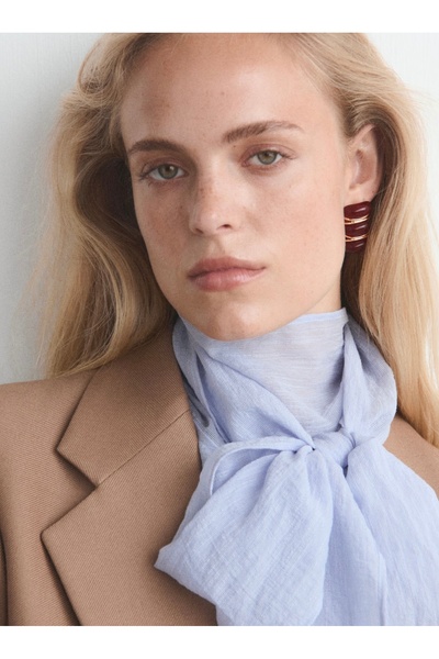 Vi store Çelik MNG Kabartmalı Küpe