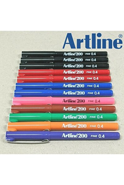 artline 200 Fineliner 0.4mm Ince Uçlu Yazı ve Çizim Kalemi Pembe