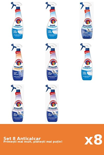 Chanteclair Set of 8 Chanteclair Anti-limescale: 3x Shine, 1x Strong, 1x Fast...