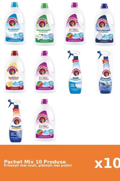 Chanteclair Set 10 Mix: 7 Det. (Bicar., Clasic, Color, Marsi., Mosc .), 3 AntiC. (Puter., Rapid, Stral.)