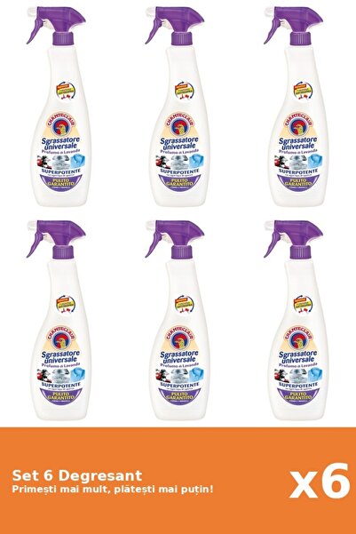 Chanteclair Set of 6 Lavender Degreaser, 600 ml