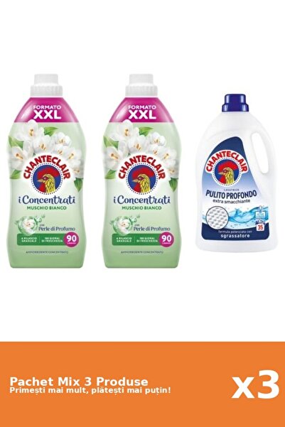 Chanteclair Set 3 Chanteclair Mix: 2 Conditioner (White Musk), 1 Detergent (C...