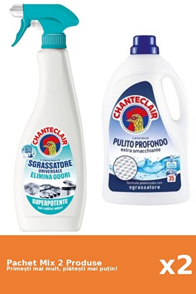 Chanteclair Set 2 Mix Chanteclair: 1 Degresant (AntiMiros), 1 Detergent (Clasic)