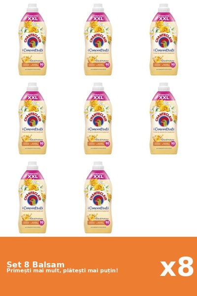 Chanteclair Set of 8 Orange Conditioners, 1800 ml