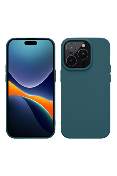 KWmobile Case for Apple iPhone 14 Pro, Silicone, Green, 59077.57