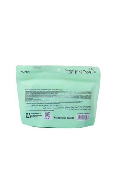 ROM PLUS Mini Personal Care Set White Gardenia Anti-Dandruff Shampoo from - 3 × 30 ml