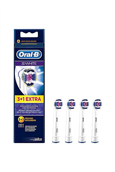 ORAL -B 3D White Replacement Toothbrush Heads (Pack of 4)
