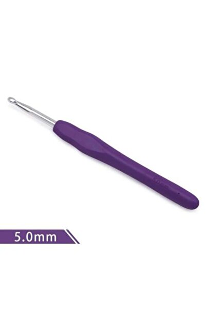 Gerenic سنارة كروشيه بمقبض سيلكون طبي مقاس 5 ملم