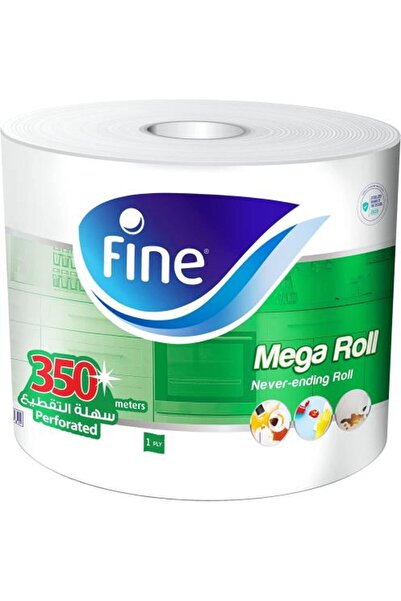 FINE Mega Roll Kitchen Paper Towels, Sterile, Easy to Tear - 350 m