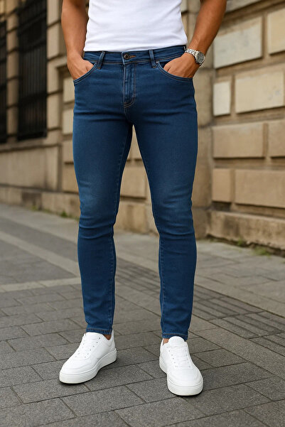 comstar Men's Slim Fit Trend Comfort Blue Jeans