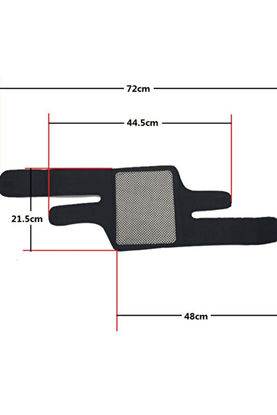 CRM Tourmaline and Magnet Knee Braces Set, CRM, Adjustable, Universal Size, Unisex, Black