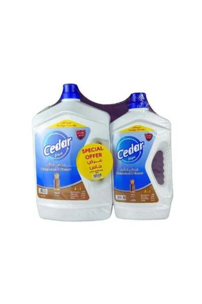 Cedar عرض مطهر ومنظف للعود 3 لتر + 1.5 لتر