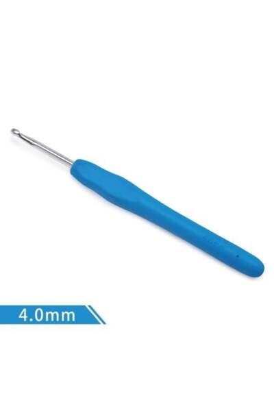 NEEDLE خطاف كروشيه بمقبض سيليكون طبي مقاس الخطاف 4 مم الكمية قطعة واحدة