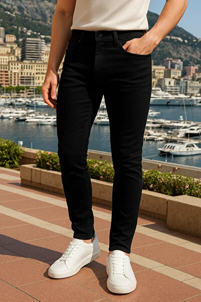 comstar Pantaloni de blugi negri Premium Comfort pentru bărbați