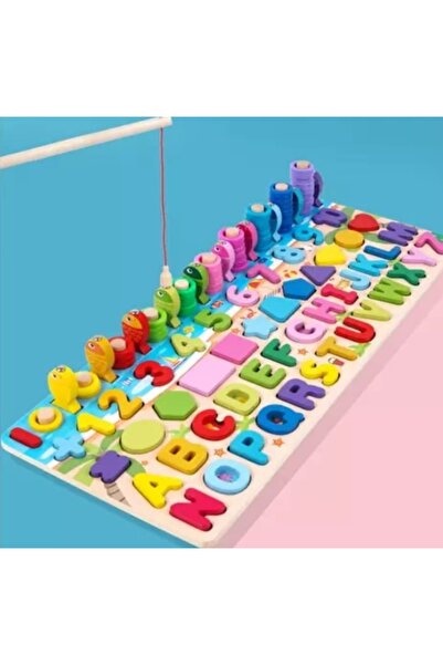 GÜMRÜK BEY 6 in 1 Educational Wooden Game Board