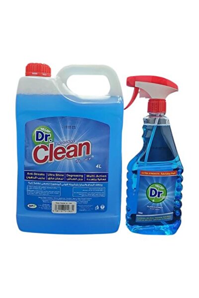 DR. CLEAN منظف الزجاج الأصلي - عبوة مزدوجة بيور شاين (4 لتر + 750 مل)
