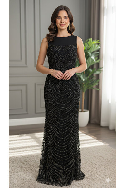 UZER Paris Şehir Işıkları Serisi: Usta İşi Gümüş,taş ve payet baskılı kolsuz ...