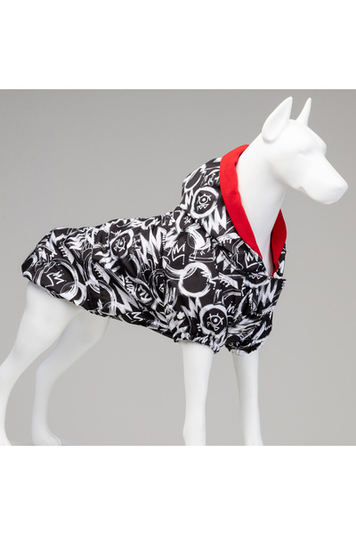 Lindodogs معطف واق من المطر للكلاب من ليندو دوجز كوانتم بغطاء للرأس مقاوم للم...