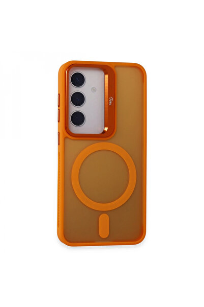 ceppark غطاء Joko Samsung Galaxy S24 فلات لنس ماغسيف - برتقالي