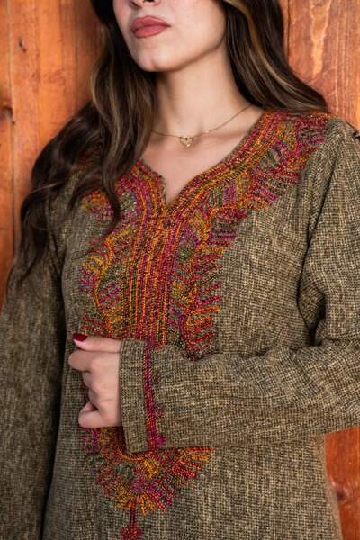 AFandina Elegant winter jalabiya - 023