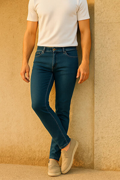 comstar Men's Trend Slim Fit Blue Jeans