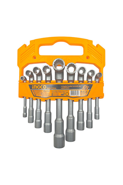 Ingco LASWT0901 9 Parça L Açılı Altı Köşe ve Oniki Köşe Lokma Anahtar Takımı