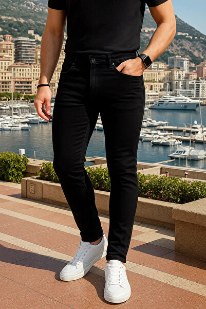 comstar Pantaloni de blugi negri Premium Comfort pentru bărbați