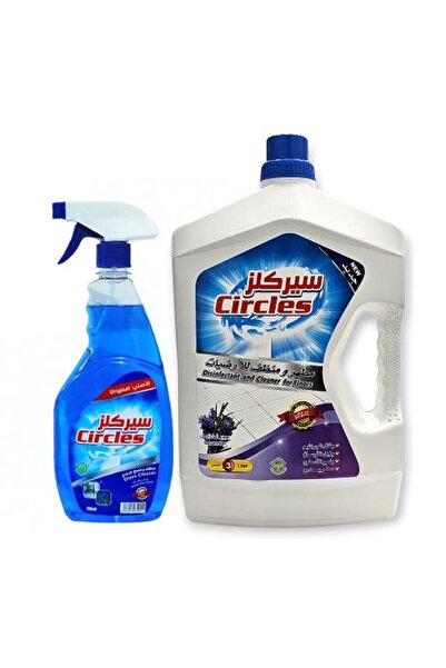 Circles Lavender Floor Disinfectant 3L + Glass Cleaner 700ml