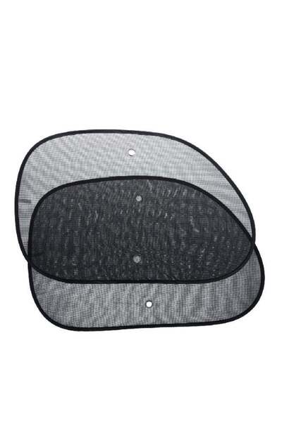 AUTOSMART مظلة سيارة كبيرة الحجم من قطعتين، جانبية، سوداء اللون