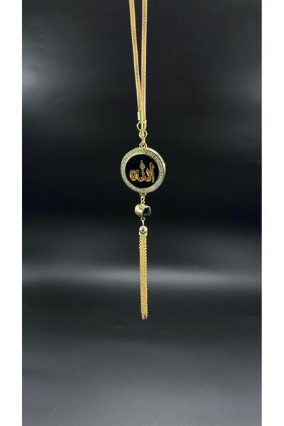 Fox Allah ve Muhammed Yazılı Kendinden Kokulu Dikiz Aynası Süsü Gold