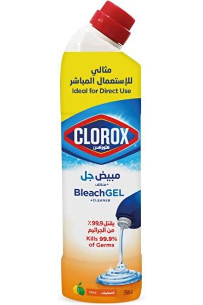 Clorox منظف جل متعدد الأغراض ومبيض ومطهر، يقتل 99.9% من الجراثيم والفيروسات، برائحة الحمضيات