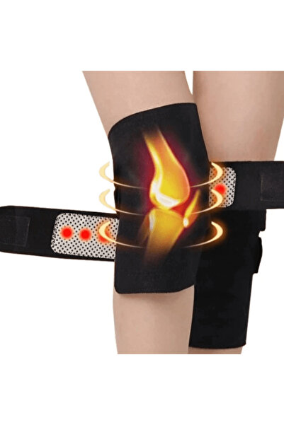 CRM Tourmaline and Magnet Knee Braces Set, CRM, Adjustable, Universal Size, Unisex, Black