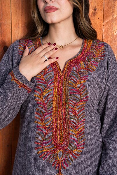 AFandina Elegant winter jalabiya - 023