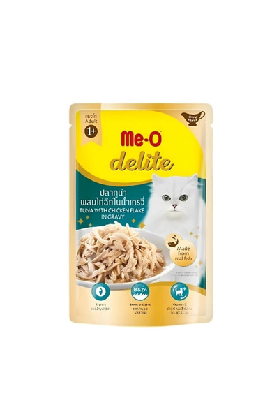 me-o Meo Delite Ton Balıklı ve Tavuklu Pouch Yetişkin Konserve Kedi Maması 1 ...