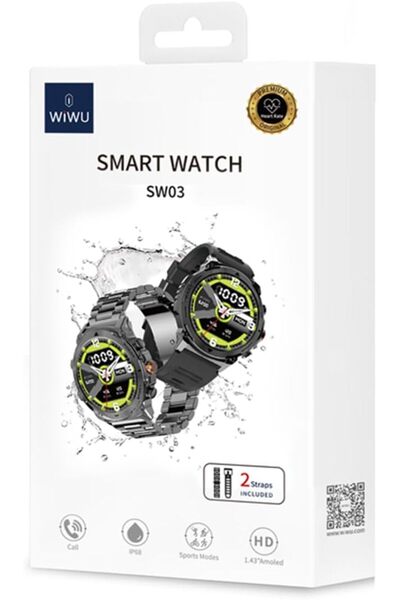 WIWU SW03 Sports Smart Watch - Vermilion