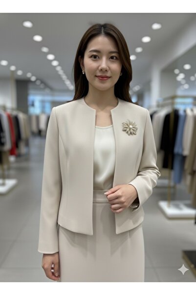 iz accessories 16 💎 Zirkon Taşlı İncili Çiçek Broş | Altın Rengi Abiye Gösterişli Yaka İğnesi