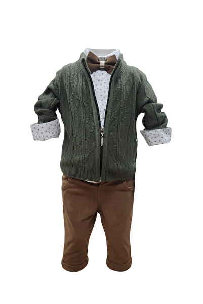 mundo de fantasia Compleu casual baieti 4 piese, HTCB 111, culoare verde