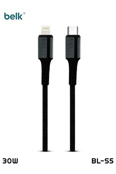 Belk Type-C to Lightning (PD) Cable – 30W Fast Charging & Data Transfer