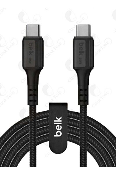 Belk Nylon Braided USB-C to USB-C Cable 120cm, 60W Fast Charge, 480Mbps