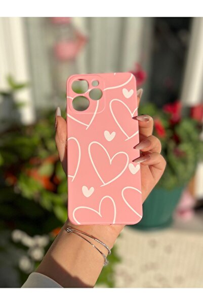 CaseKİdükkan Infinix Hot 20 Compatible Camera Protected Silicone Velvet Inside Phone Case with Launch Pattern