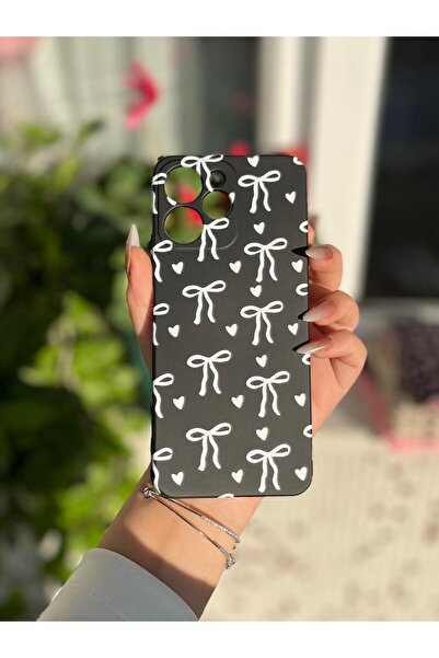 CaseKİdükkan Infinix Hot 20 Compatible Camera Protected Silicone Velvet Inside Phone Case with Launch Pattern