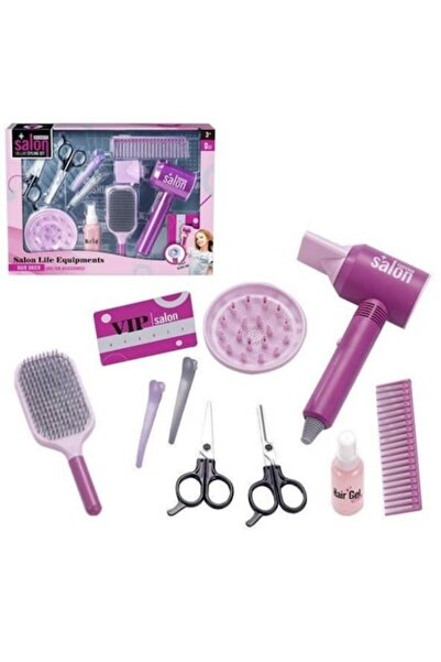 Toy Toy Toy Children's Hairdressing Set Toy Toy Toy, 10 accessories, pink