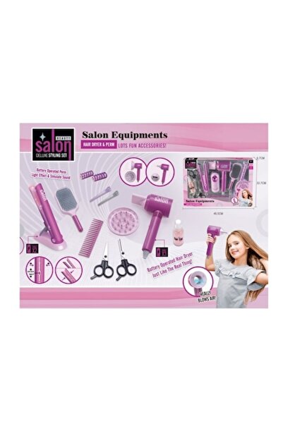 Toy Set de înfrumusețare și coafură pentru fete - Salon de înfrumusețare cu u...