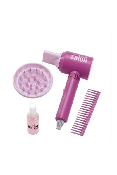 Toy Beauty & Hairstyling Set for Girls, Salon Beauty with Hair Dryer