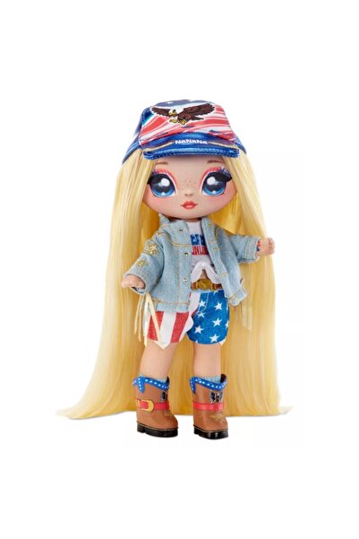 Na Na Na Surprise Na! Na! Na! Surprise Erika Featherton Doll with Handbag, Blonde Hair, 15 cm