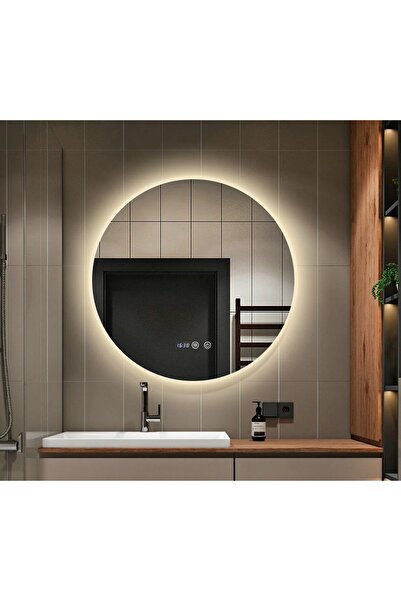 Smack Oglinda de baie LED, 70 cm, Lumina Rece, Caldă și Neutră, Funcție de de...